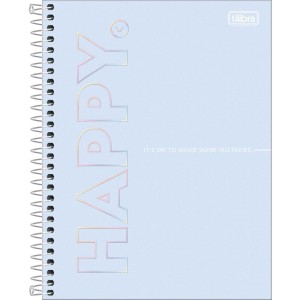 Caderno 10x1 Cp.dura Colegial Happy 160fls.-109293-61203