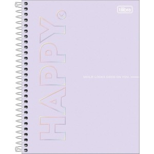 Caderno 10x1 Cp.dura Colegial Happy 160fls.-109293-87880