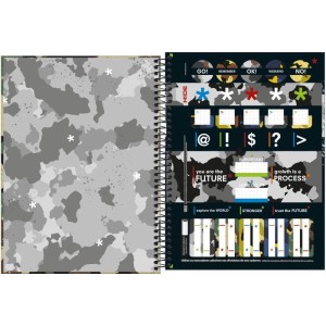 Caderno 20x1 Capa Dura Hide 320fls.-110106-44941