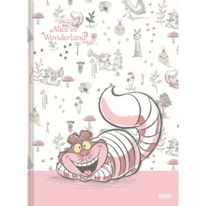 Caderno Brochura 1/4 Capa Dura Alice In Wonderland 80f-109735-24144