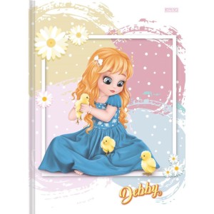 Caderno Brochura 1/4 Capa Dura Debby 48f-109819-43456