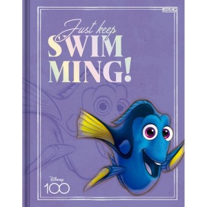 Caderno Brochura 1/4 Capa Dura Disney 100 160f-109707-41729