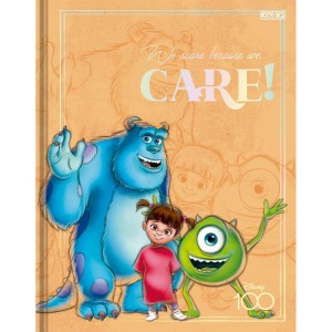 Caderno Brochura 1/4 Capa Dura Disney 100 160f-109707-77892