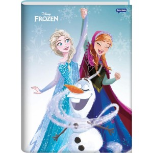 Caderno Brochura 1/4 Capa Dura Frozen 80fls.-087052-83492