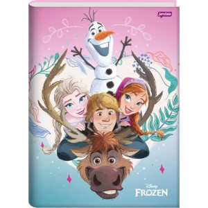 Caderno Brochura 1/4 Capa Dura Frozen 80fls.-087052-85515