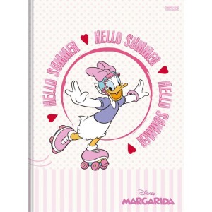 Caderno Brochura 1/4 Capa Dura Margarida  80f-109743-26553