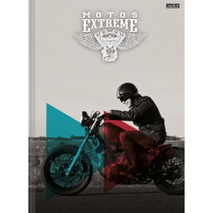 Caderno Brochura 1/4 Capa Dura Motos Extreme 80f-109872-14250