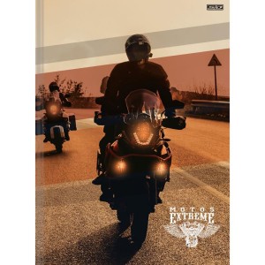 Caderno Brochura 1/4 Capa Dura Motos Extreme 80f-109872-21140