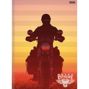 Caderno Brochura 1/4 Capa Dura Motos Extreme 80f-109872-99012