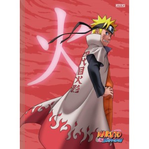 Caderno Brochura 1/4 Capa Dura Naruto 80f-109729-38757