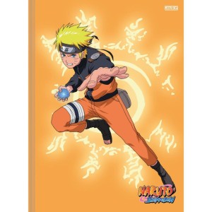 Caderno Brochura 1/4 Capa Dura Naruto 80f-109729-40601