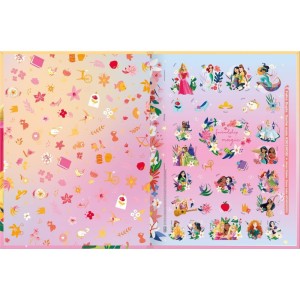 Caderno Brochura 1/4 Capa Dura Princesas 80fls.-109217-23083