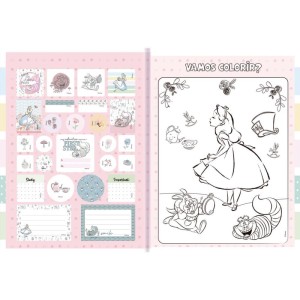 Caderno Brochurao Capa Dura Alice In Wonderland 48f-109734-19550