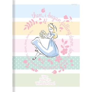 Caderno Brochurao Capa Dura Alice In Wonderland 48f-109734-30634