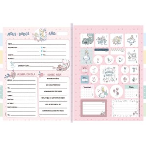 Caderno Brochurao Capa Dura Alice In Wonderland 48f-109734-35508