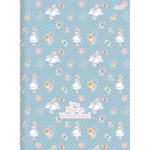 Caderno Brochurao Capa Dura Alice In Wonderland 48f-109734-45071