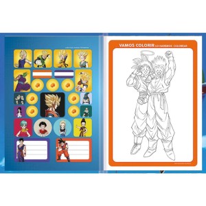 Caderno Brochurao Capa Dura Dragon Ball Z 80f-109749-50219