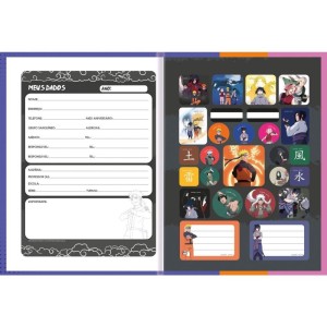 Caderno Brochurao Capa Dura Naruto 80f-109727-71032