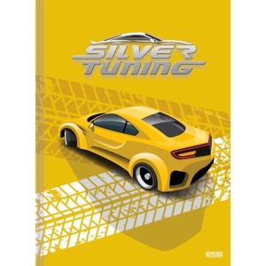 Caderno Brochurao Capa Dura Silver Tuning 48f-109852-22127