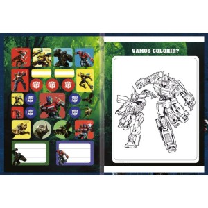 Caderno Brochurao Capa Dura Transformers 48f-109716-38710