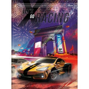 Caderno Brochurao Capa Dura X-racing 80fls.-110109-23951