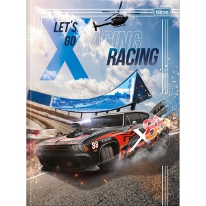 Caderno Brochurao Capa Dura X-racing 80fls.-110109-25357