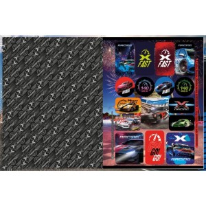 Caderno Brochurao Capa Dura X-racing 80fls.-110109-35496