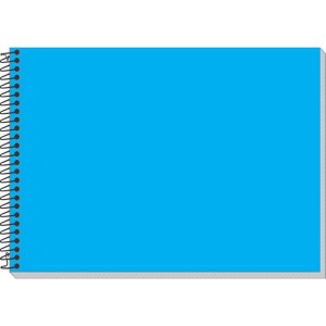 Caderno Desenho Univ Capa Dura Azul Liso 96f Espiral-109127-67051