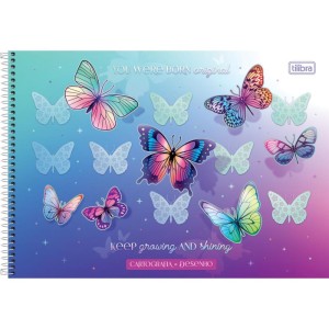 Caderno Desenho Univ Capa Dura Daisy 80fls.-110101-35364