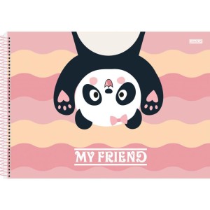 Caderno Desenho Univ Capa Dura My Friend 60f-109838-61626