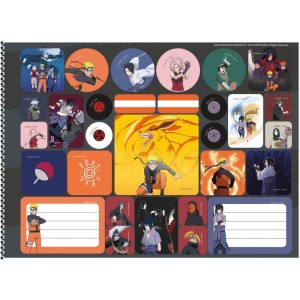 Caderno Desenho Univ Capa Dura Naruto 60f-109730-30301