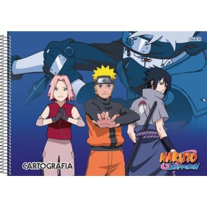 Caderno Desenho Univ Capa Dura Naruto 60f-109730-79349