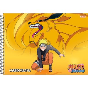 Caderno Desenho Univ Capa Dura Naruto 60f-109730-91216