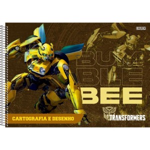 Caderno Desenho Univ Capa Dura Transformers 60f-109718-69794