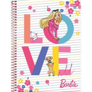 Caderno Espiral 1/4 Capa Dura Barbie 80f-110523-43944