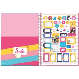 Caderno Espiral 1/4 Capa Dura Barbie 80f-110523-90223