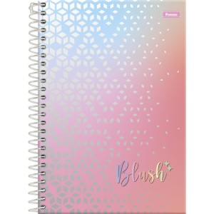 Caderno Espiral 1/4 Capa Dura Blush 80f-110548-28772