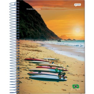 Caderno Espiral 1/4 Capa Dura Brasilidade 200fls-110468-40891