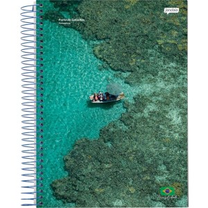 Caderno Espiral 1/4 Capa Dura Brasilidade 200fls-110468-73439