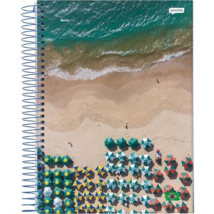 Caderno Espiral 1/4 Capa Dura Brasilidade 200fls-110468-90868