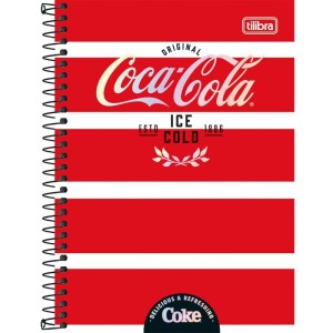 Caderno Espiral 1/4 Capa Dura Coca Cola Connect 80fls-109202-12785