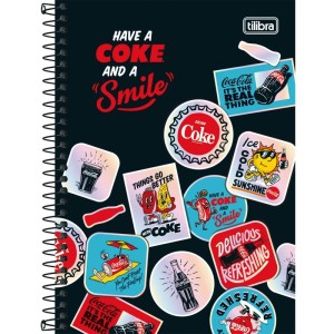 Caderno Espiral 1/4 Capa Dura Coca Cola Connect 80fls-109202-14332