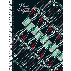 Caderno Espiral 1/4 Capa Dura Coca Cola Connect 80fls-109202-17892