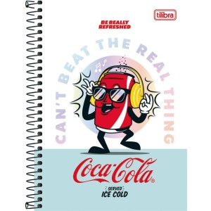 Caderno Espiral 1/4 Capa Dura Coca Cola Connect 80fls-109202-66296