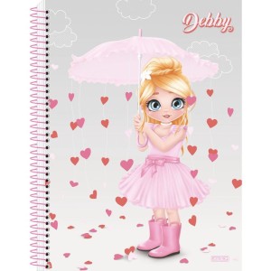 Caderno Espiral 1/4 Capa Dura Debby 80f-109815-12369