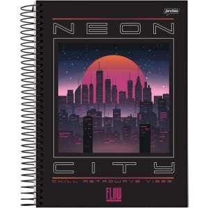 Caderno Espiral 1/4 Capa Dura Flow 80fls.-110467-26944