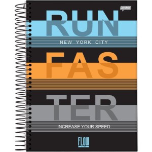 Caderno Espiral 1/4 Capa Dura Flow 80fls.-110467-38478