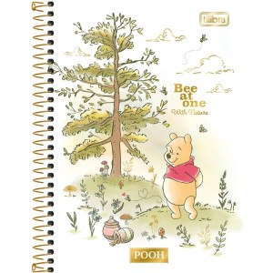 Caderno Espiral 1/4 Capa Dura Pooh 80fls.-109214-55301