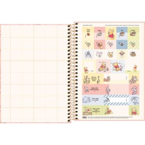 Caderno Espiral 1/4 Capa Dura Pooh 80fls.-109214-86541