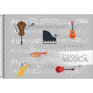 Caderno Musica Capa Dura 80fls 205x149mm-109282-45067